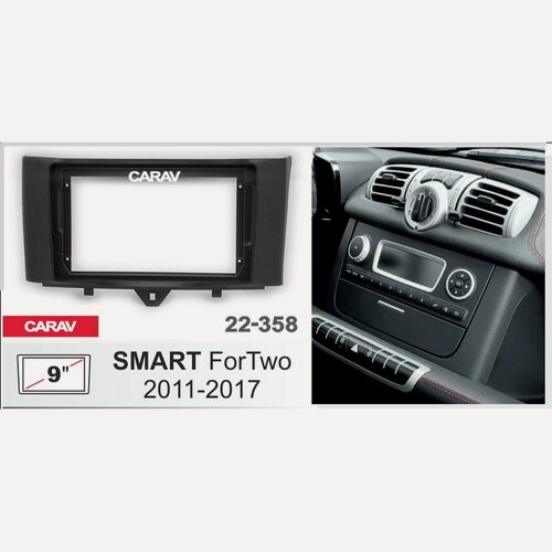 Изображение товара Переходная рамка 9" Android для SMART ForTwo 2011-2017 CARAV 22-358