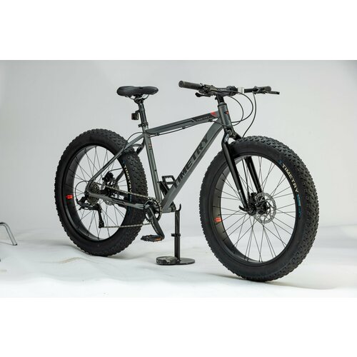 Велосипед фэтбайк Time Try ТT2199s 26 Гидравлические тормоза Алюминиевая рама 19 Взрослый Подростковый Унисекс серый 2850000₽