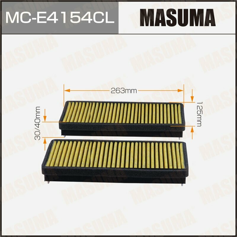 Салонный фильтр MASUMA угольный MERCEDES-BENZ E-CLASS (W210) (1/20) MCE4154CL