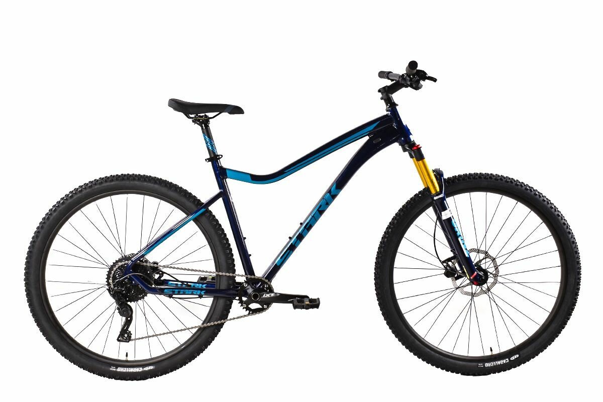 Велосипед Stark Tactic 29.5 HD (2024) 18" темно-синий/темно-бирюзовый