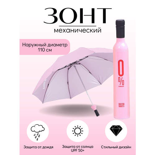 фото Смарт-зонт розовый, черный