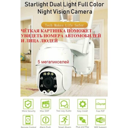 Видеокамера многофункциональная IP Camera Starlight 5MP 5X Camhipro 1415000₽