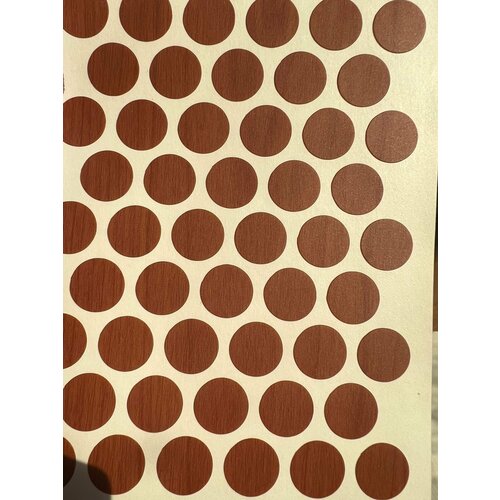 Заглушка самоклеящаяся Pacific для мебели, вишня светлая, D14 мм, 50 шт