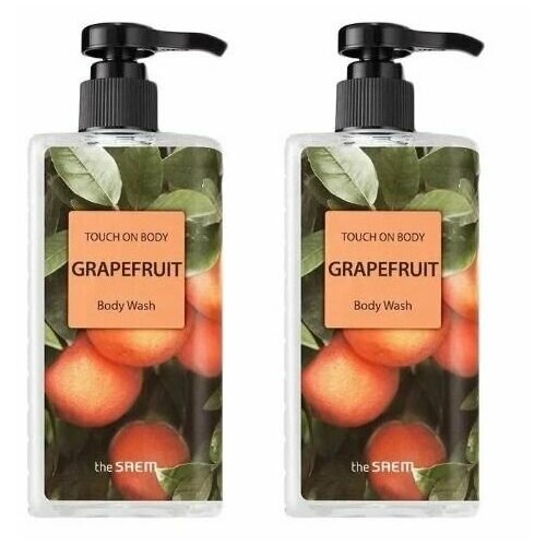 The Saem Гель для душа Touch On Body Grapefruit Body Wash, 300 мл, 2 шт гель для душа the saem touch on body grapefruit 300 мл 300 г