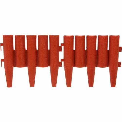 Садовое ограждение Пенёчки набор 8 шт 1 секция 2824 см Коричневый 989₽