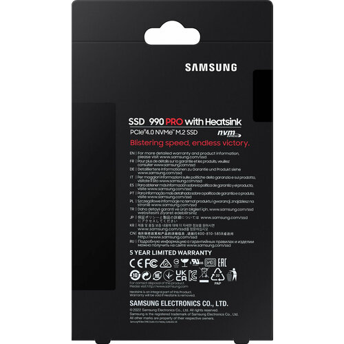 SAMSUNG Накопитель SSD Samsung PCIe 4.0 x4 2TB MZ-V9P2T0CW 990 Pro M.2 2280 MZ-V9P2T0CW