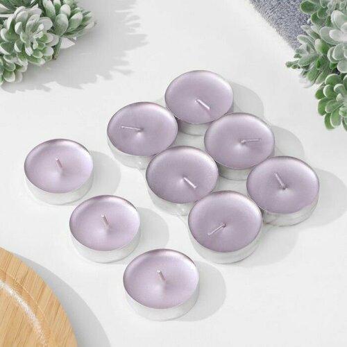 Свеча в гильзе Шайба Розовая 6 шт 480₽