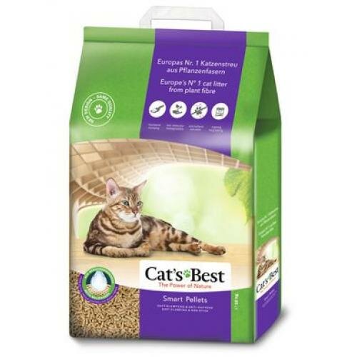 Наполнитель Cat's Best Smart Pellets 20лх10кг Древесный комкующийся