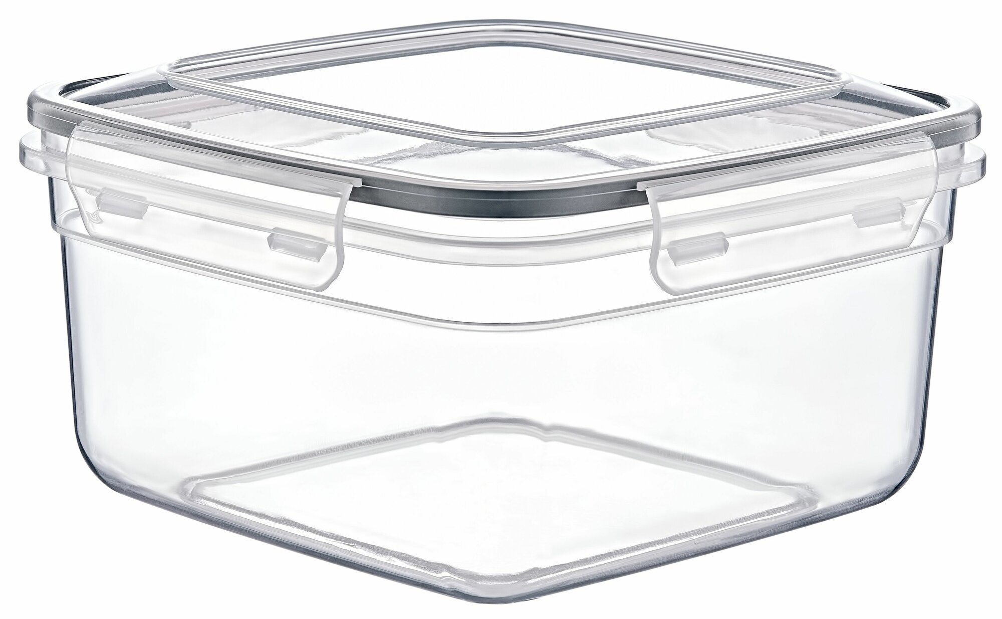 Набор герметичных контейнеров EmHouse - 4 шт, квадратная форма, 500; 900; 1500; 2400 мл.