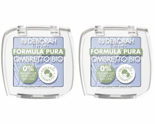 Тени для век Deborah Milano Formula Pura Ombretto Bio, тон 06 Небесно-голубой, 2,5 гр, 2 шт