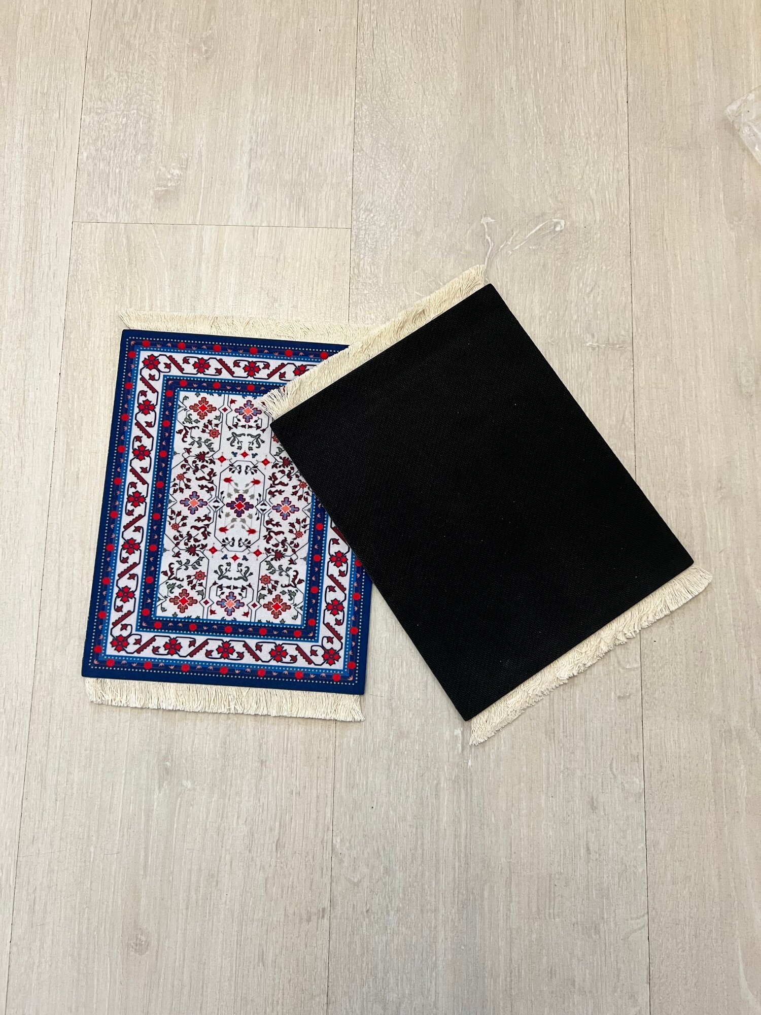 Коврик для мыши "ковёр", компьютерный коврик "бабушкин ковёр" (27x18 см) , бордовый