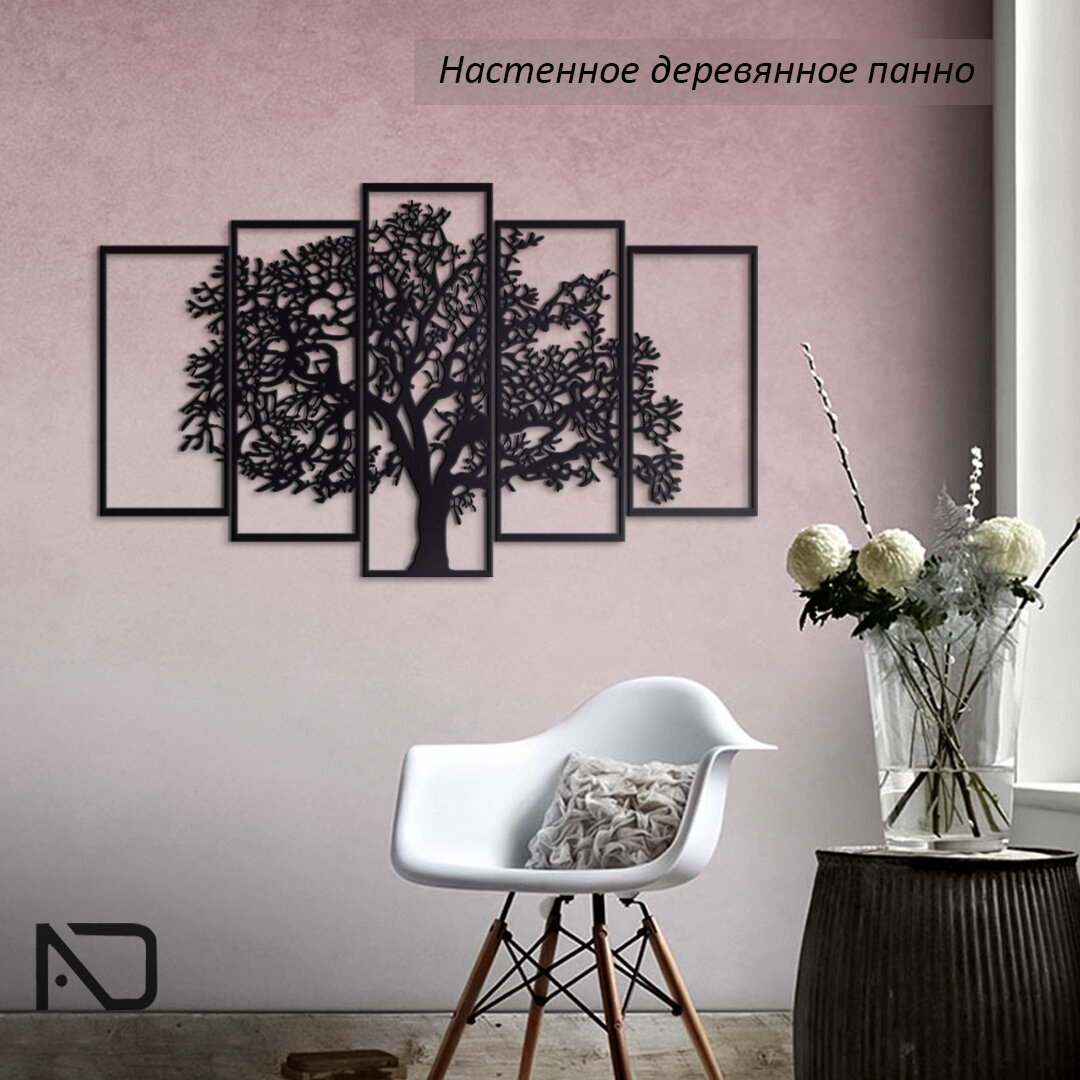 фото Панно на стену деревянное декоративное для интерьера дома