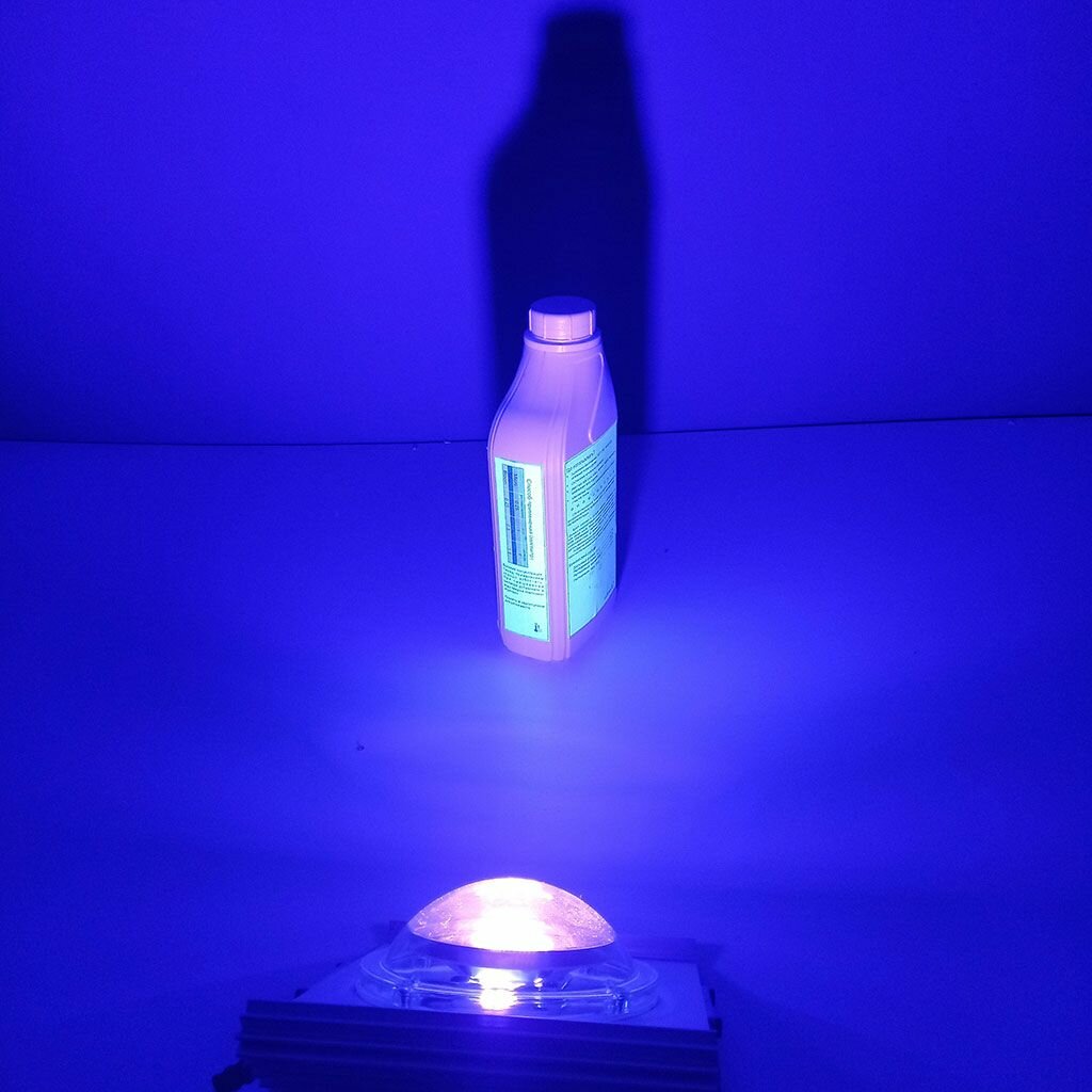 Ультрафиолетовый прожектор(50 ватт) / UV LED Flood Light УФ лампа / Гелиос УФ