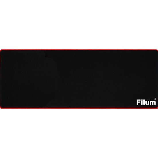 Коврик для мыши Filum FL-MP-XL-GAME черный, оверлок, размер “XL”- 900*450*3мм, ткань+резина
