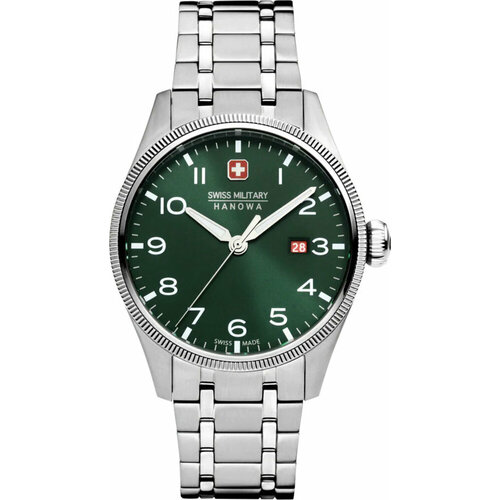 Наручные часы Swiss Military Hanowa, зеленый