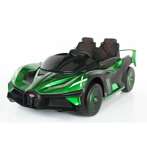 Электромобиль полноприводный Bugatti sport 24V 4х4 зеленый электромобиль полноприводный багги 4947 24v 4x4 зеленый