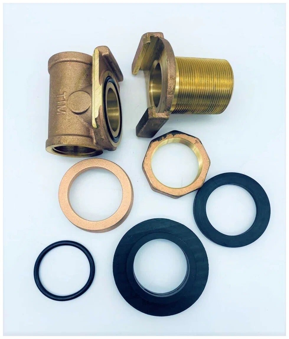 Адаптер скважинный TIM с латунным корпусом, диаметр резьбы 1" — фото 1