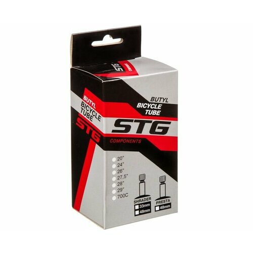 Камера велосипедная STG, бутил ,29Х2.25/2.4 , автониппель 48мм (упак: коробка)