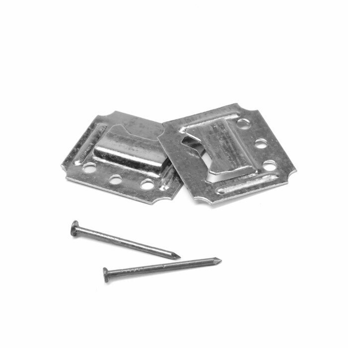 фото Кляймер ЛОМ, №1, без покрытия, с гвоздями, 100 шт