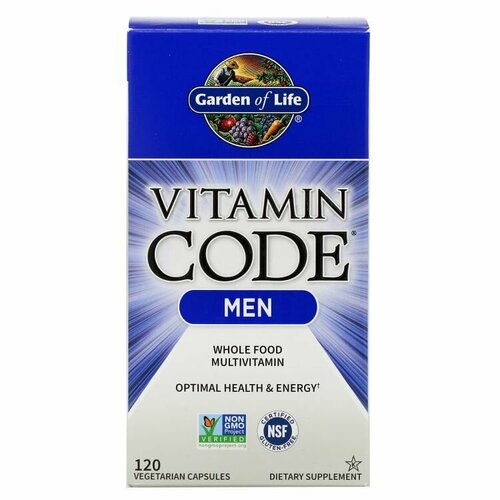 Garden of Life, Vitamin Code MEN, Мультивитамины для мужчин, 120 капсул мультивитамины raw one для мужчин 30 капсул garden of life