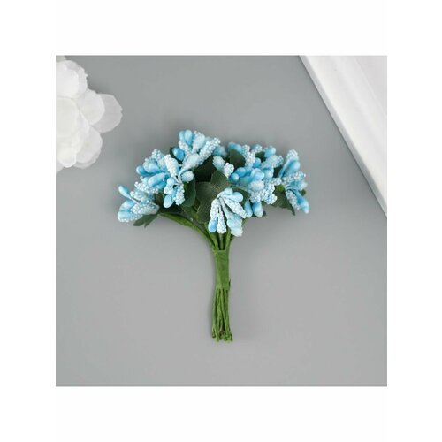 Букет декоративный Ягодки длина 95 см голубой 304₽