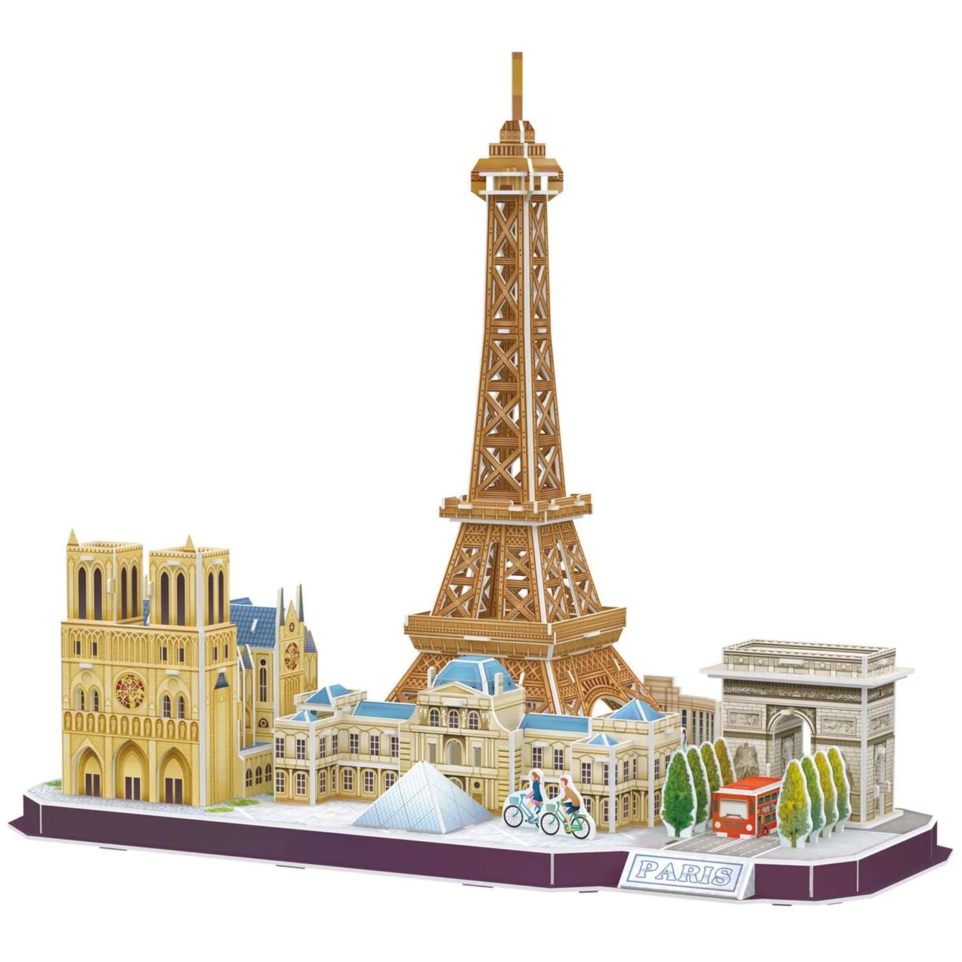 Объемный 3D-пазл CubicFun Достопримечательности Парижа - фото №6