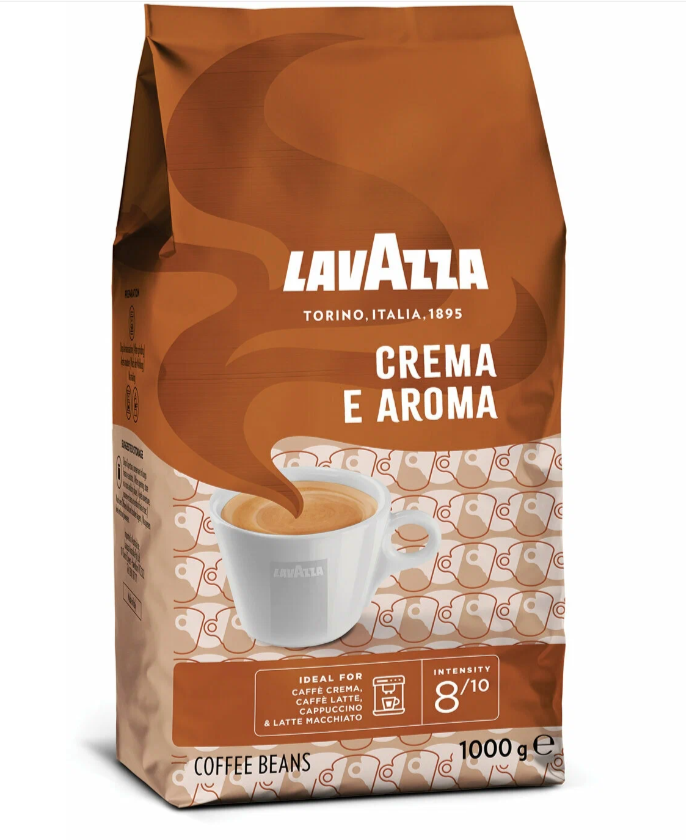 Кофе в зернах Lavazza Crema e Aroma, орех, кофе, 1 кг