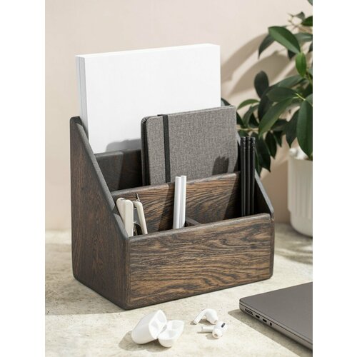 Органайзер для документов из темного дуба