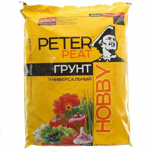 грунт peter peat линия pro садовый универсальный 10 л Грунт Hobby, универсальный, 10 л, Peter Peat