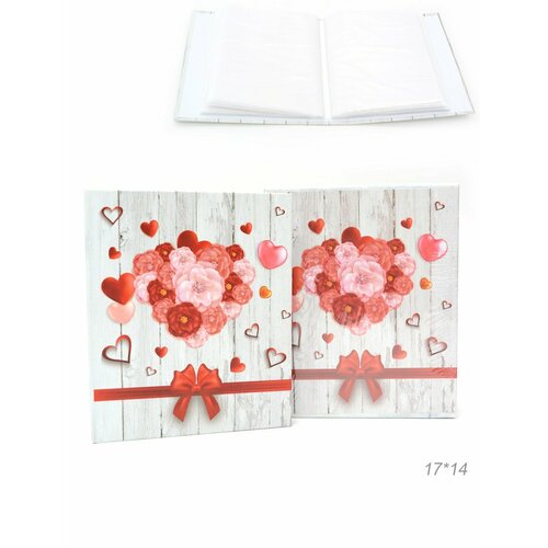 Фотоальбом Сердце 40 фотографий 10 x 15 картонная обложка книжный переплет 460₽