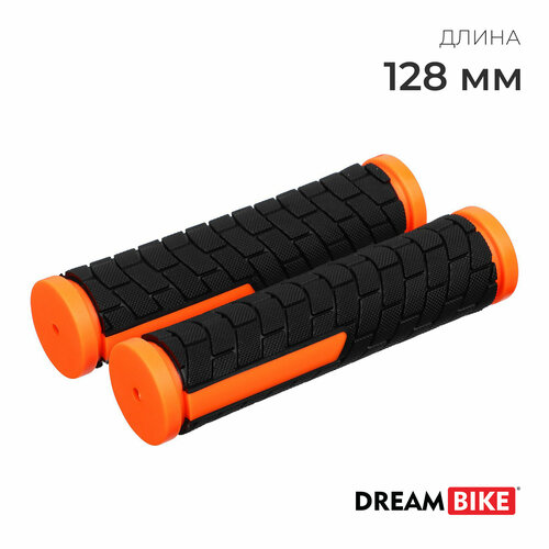 Грипсы Dream Bike 128 мм цвет чёрныйоранжевый 479₽
