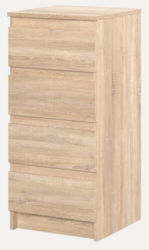 Изображение товара Штерн (STERN) Т-2 комод, 40х89,5х43,3 см, 4 ящика, ЛДСП, Дуб Сонома