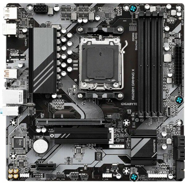 Материнская плата Gigabyte A620M GAMING X, Micro-ATX, AM5, AMD A620, 4xDDR5, 4xSATA, 1xM.2, 1xPCI-E 4.0 x16, 1xPCI-E x1, 1xHDMI, 1xDP, 1x 1Gb LAN, 1xU