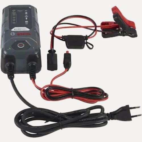 Изображение товара Автомобильное зарядное устройство Bosch C30, 6В/12в / 3,8А, зарядка - для свинцово-кислотных, влажных, EFB, гелевых, AGM и VRLA аккумуляторов 6В/12В, 0189911030