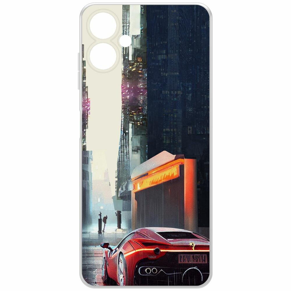 Чехол-накладка Krutoff Clear Case Сити для Samsung Galaxy A06 (A065)