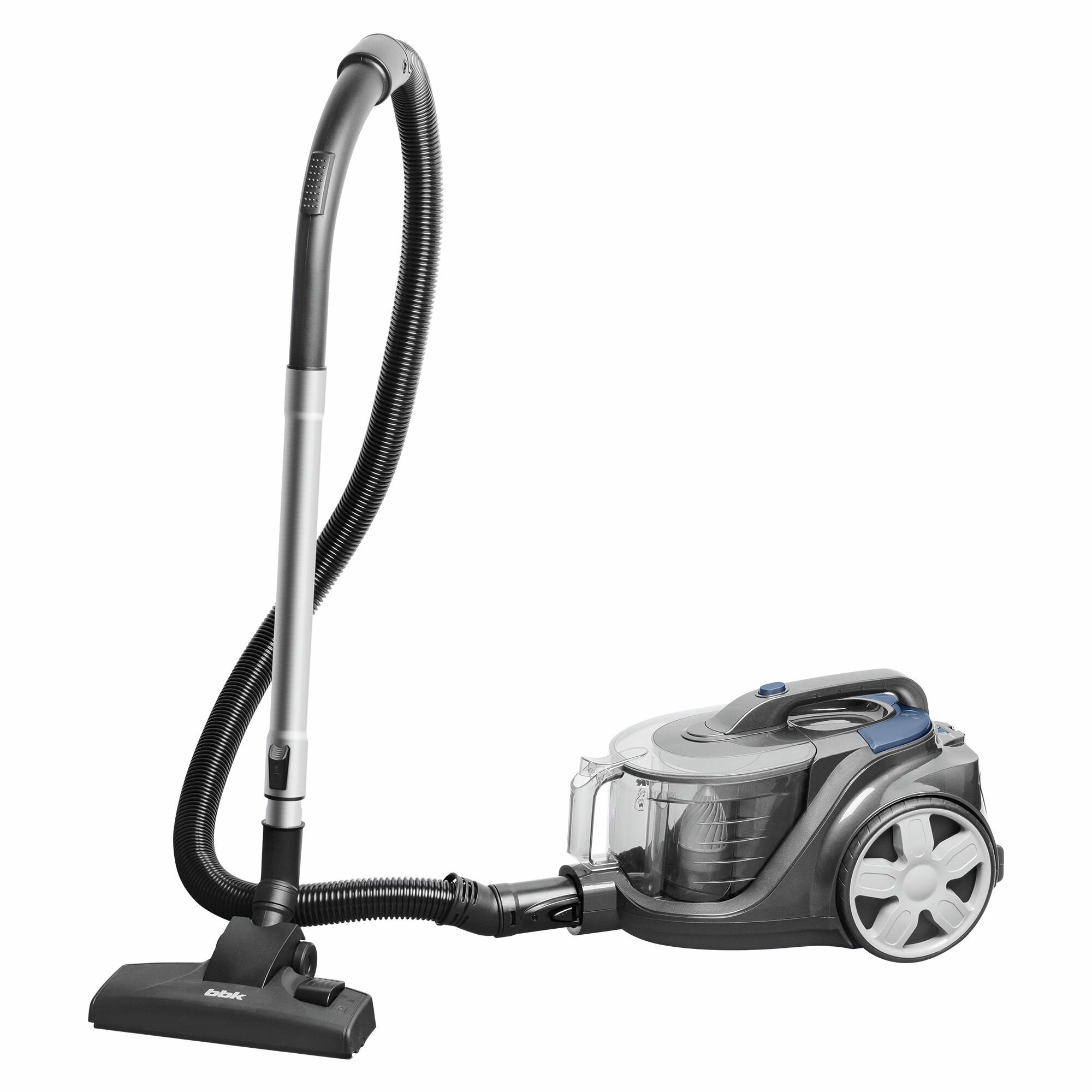 Бытовой пылесос BBK BV1900, серый/синий