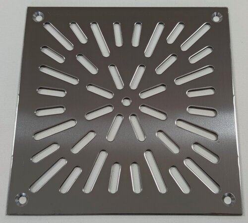Изображение товара Решетка Напольная Нержавейка 150х150мм. Снежинка