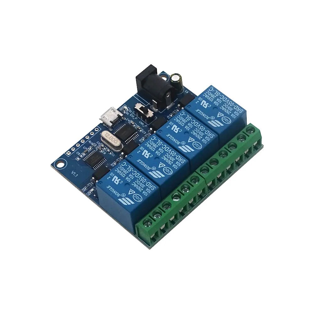 LCUS-4 4-позиционный USB-релейный модуль USB-умный переключатель управления USB-компьютерный переключатель