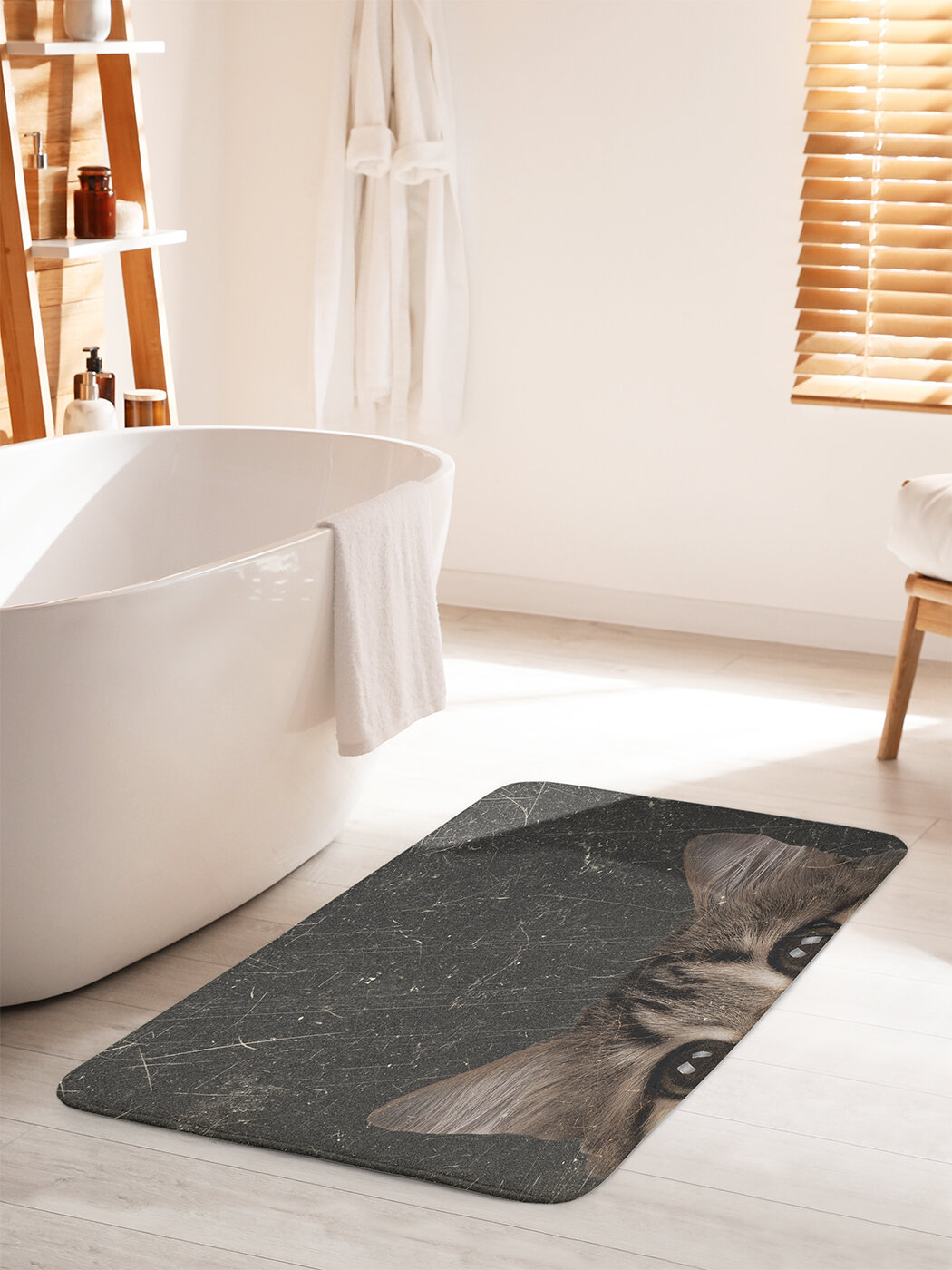 Коврик для ванной комнаты и туалета противоскользящий 