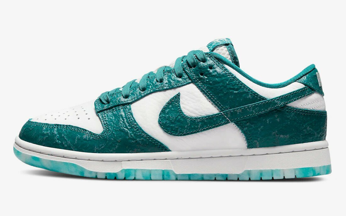 Кроссовки NIKE Dunk, размер 38EU, голубой, бирюзовый, мультиколор, синий