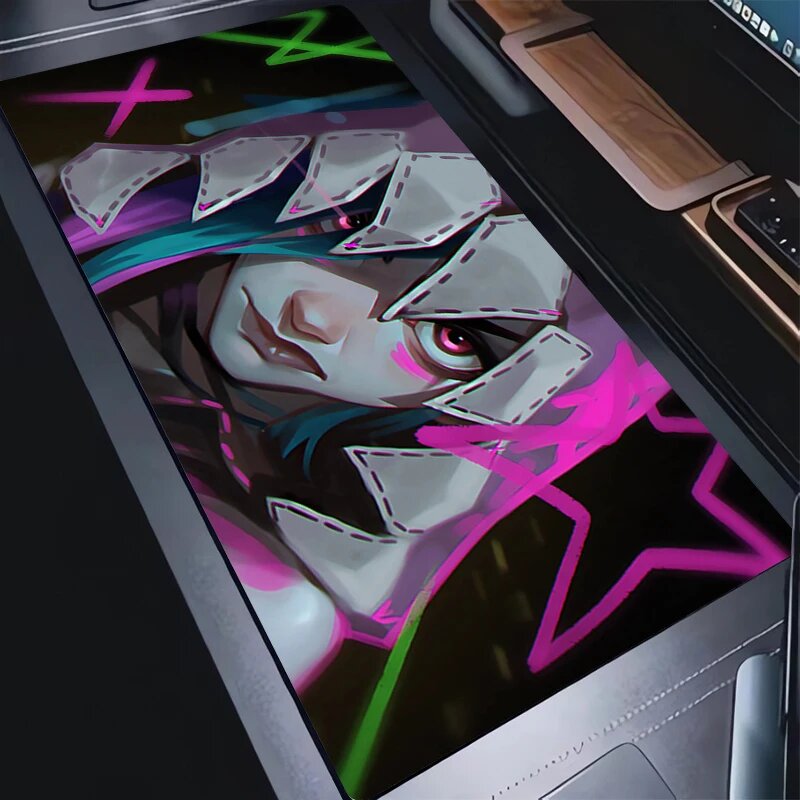 Коврик для мыши MINISO League of Legends Jinx, TK-0000016767, 900x400x2mm — фото 1