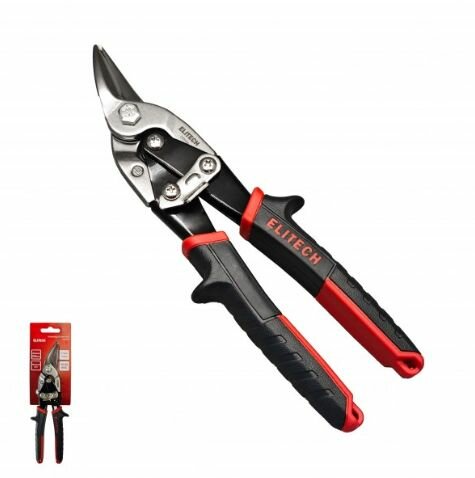 Ножницы по металлу ELITECH 140102 (250мм, правые, CrMo)