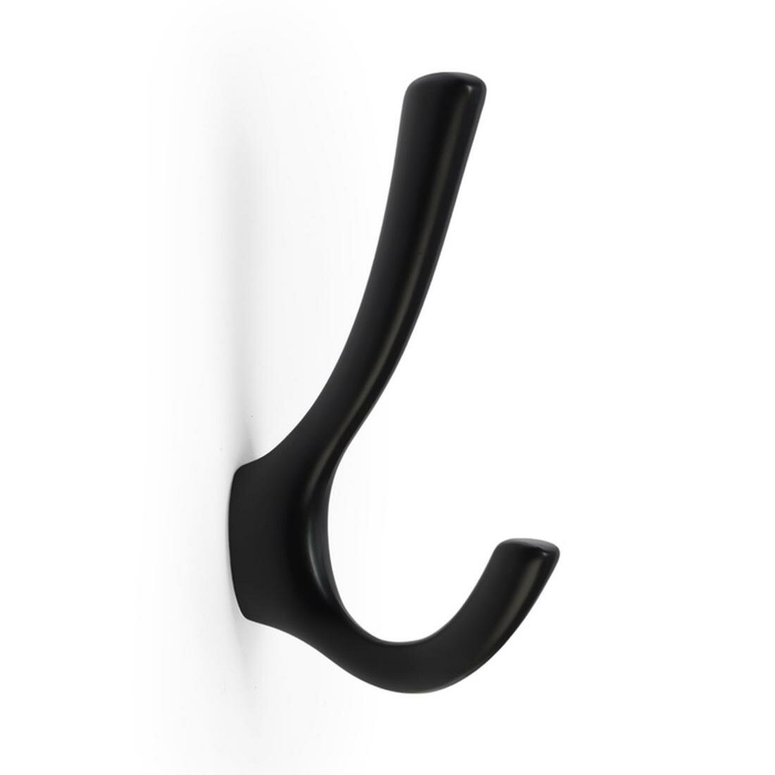 Крючок мебельный CAPPIO TKD029 двухрожковый цвет черный 1 шт.