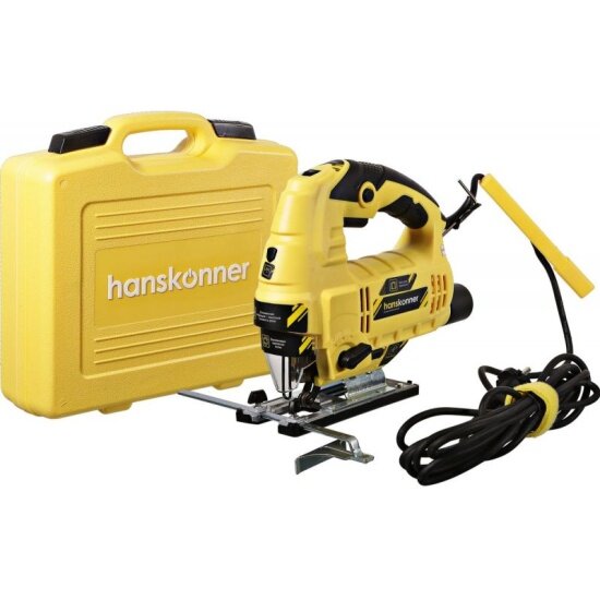 Лобзик электрический Hanskonner  860Вт кейс 120/12мм (дер/мет) алюм. опора
