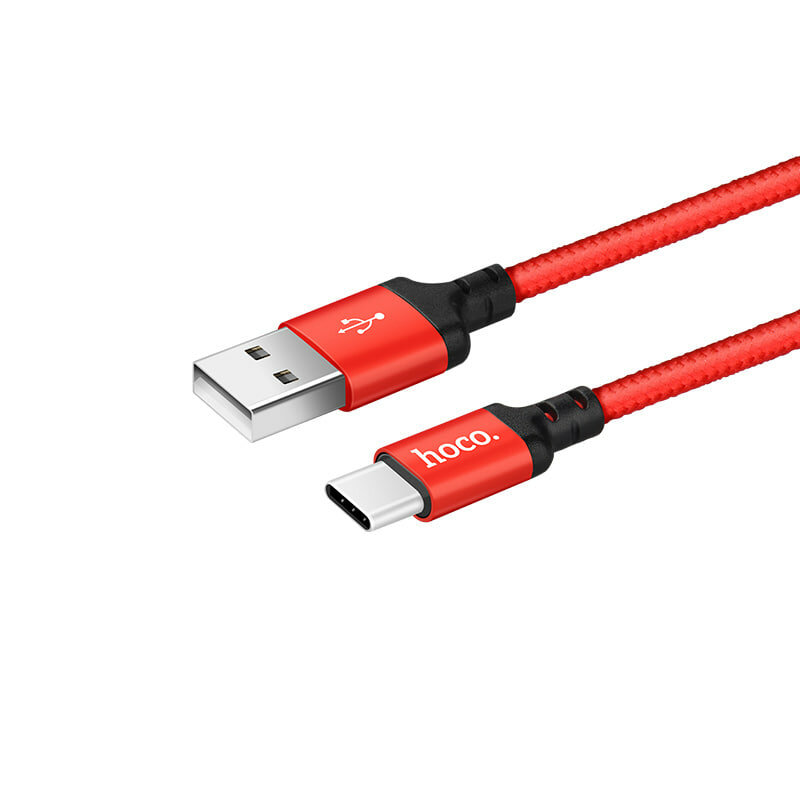 Кабель "X14", USB-C, для зарядки и данных, "X14 times speed" type-c черный 1m