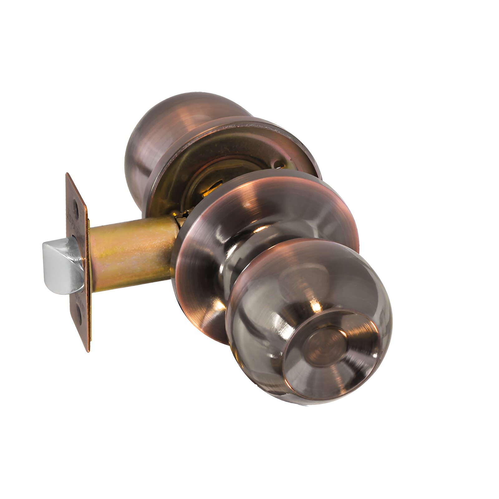 Ручка-защелка Нора-М ЗШ-Э-05 без запирания цвет: старая медь