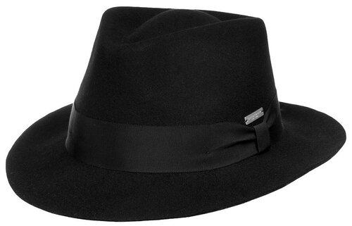 Шляпа Seeberger, размер 57, черный