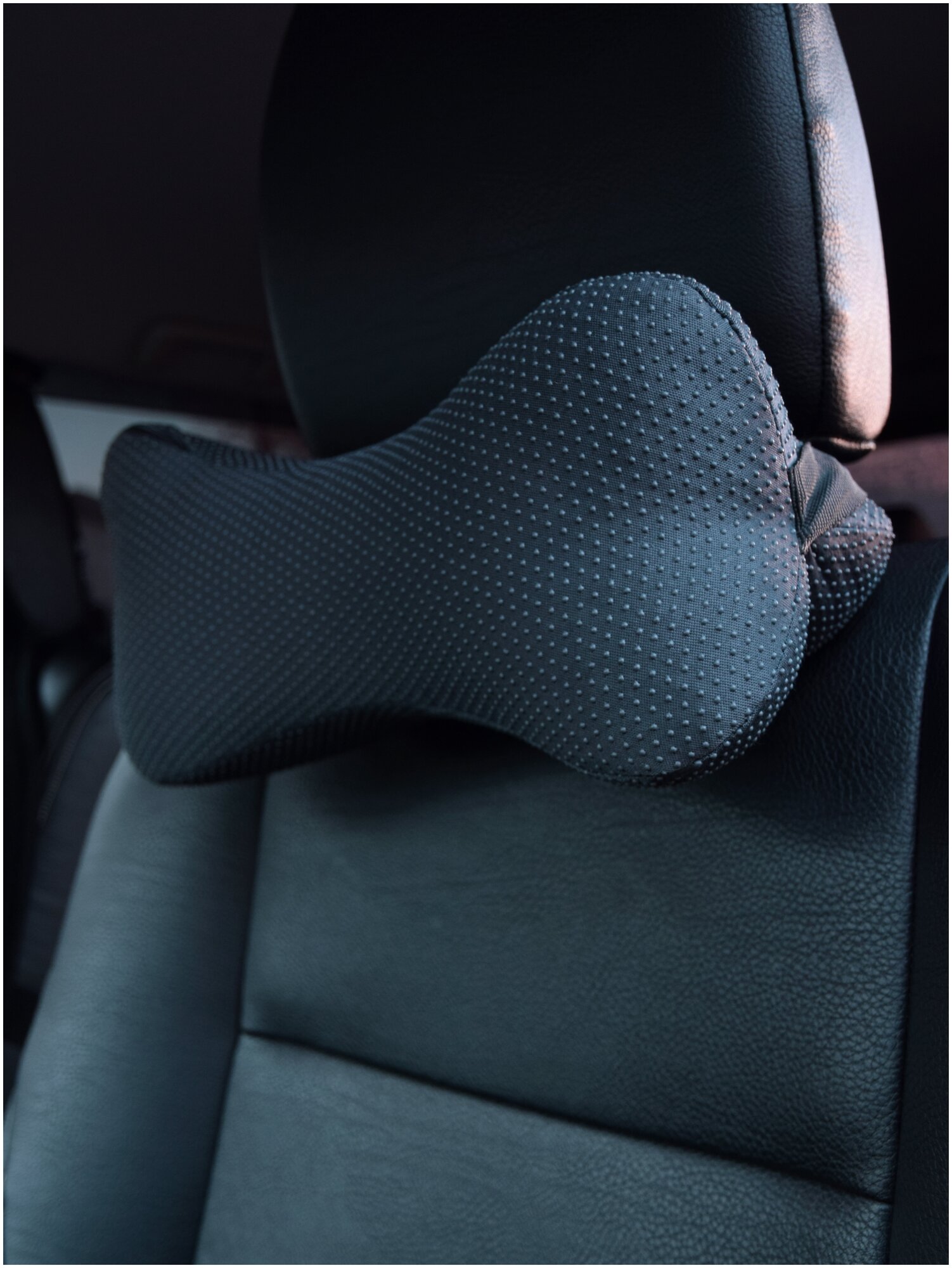 Ортопедическая подушка косточка под голову и шею Smart Textile на водительское кресло "автомобильная - люкс" Наполнитель: лузга гречихи