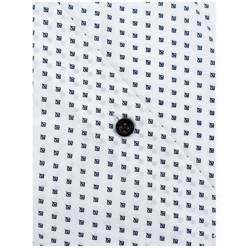 фото Рубашка мужская длинный рукав casino c133/151/7807/z/1p, полуприталенный силуэт / regular fit, цвет белый, рост 174-184, размер ворота 44