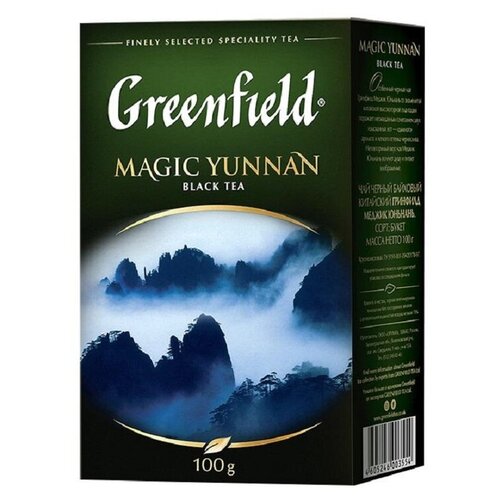 Чай Greenfield Magic Yunnan черный листовой, 100г 0355-14 , 2 шт.